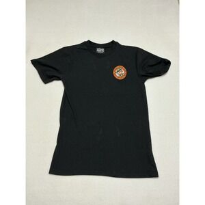 Reason x Popeye Moto Club T Shirt Mens Small Black Motorcycle Graphic Tee
